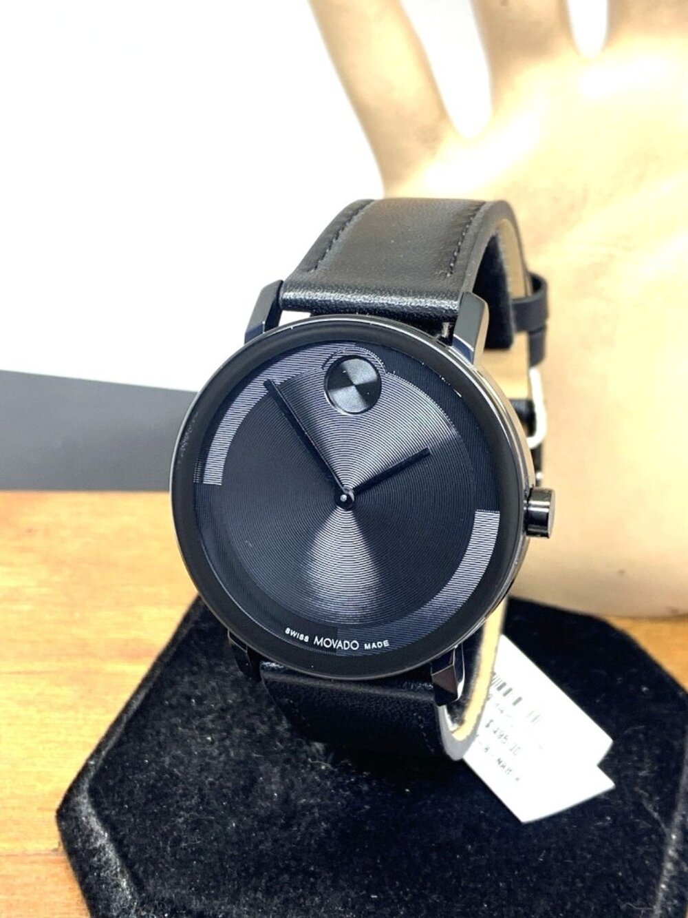Movado Men's Watch 3601123 Bold Evolution Swiss Quartz Black Dial Leather Band